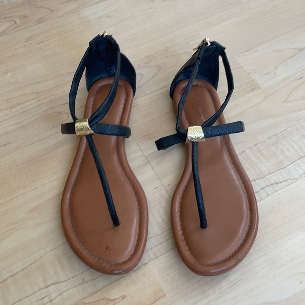 BCBG Generation Gladiator Sandal gold Hardware 7.5
